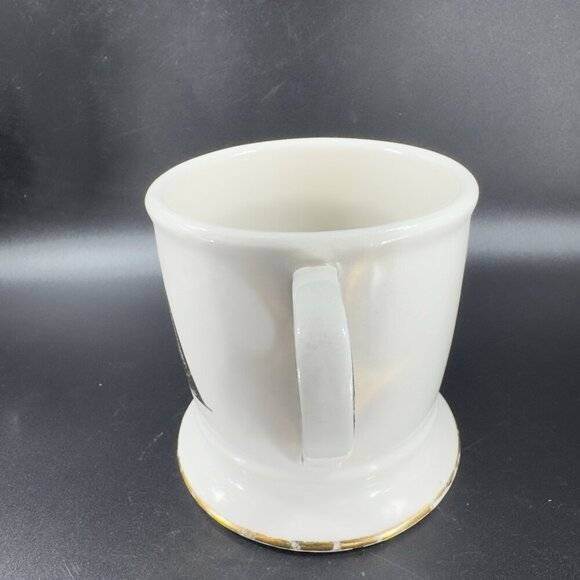 Anthropologie Letter A Initial Gold Monogram White Coffee Mug Cup Ceramic Mug - Picture 10 of 12